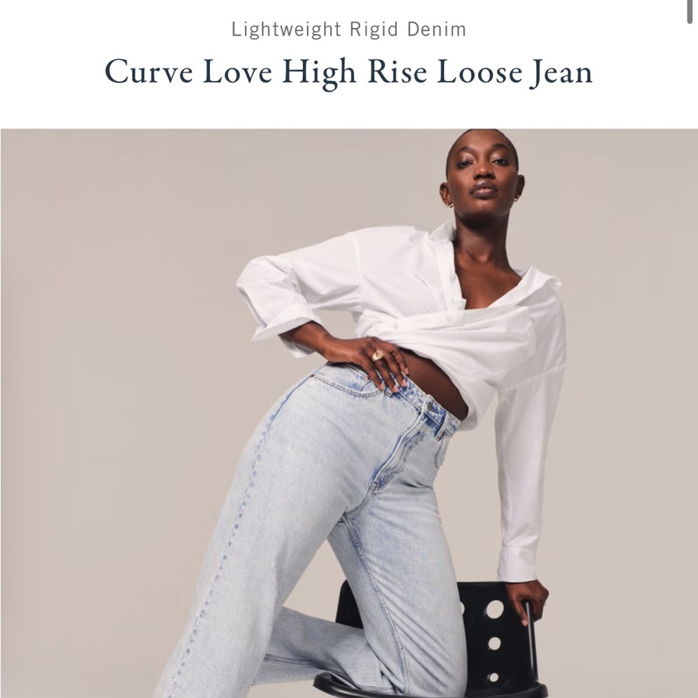 NEW Abercrombie Curve Love Jeans